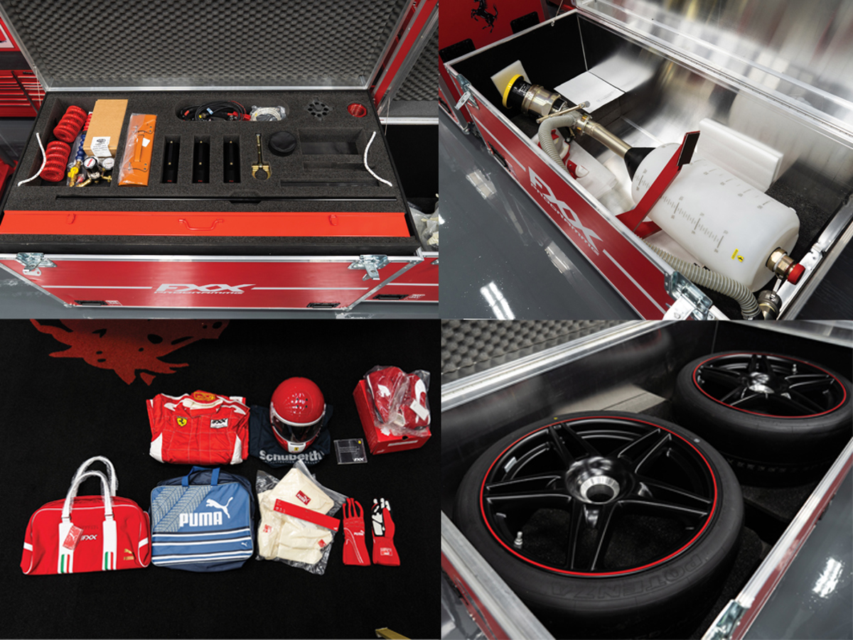 Accessories with the 2006 Ferrari FXX offered at RM Sotheby’s Monterey live auction 2019